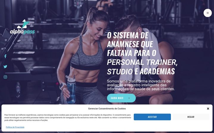 Ekrānuzņēmums no alphapass.com.br