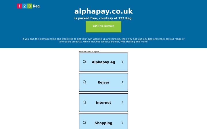 Screenshot of alphapay.co.uk