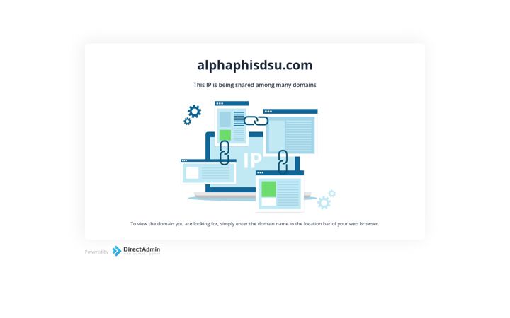 Screenshot of alphaphisdsu.com