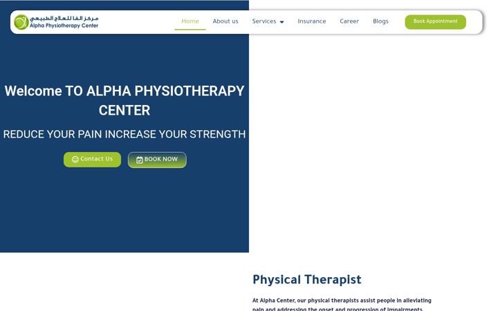 Screenshot of alphaphysiocenter.com