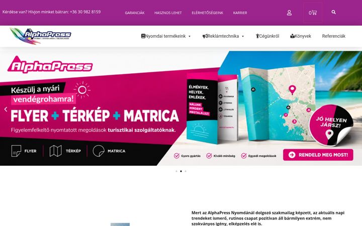 Екранна снимка на alphapress.hu