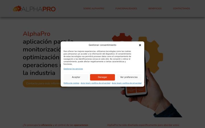 Screenshot of alphapro.app
