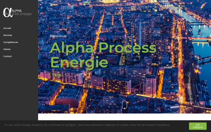 Screenshot of alphaprocessenergie.com