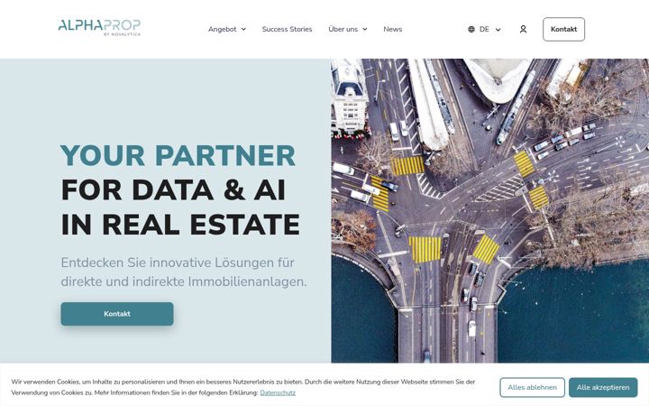 Screenshot of alphaprop.ch