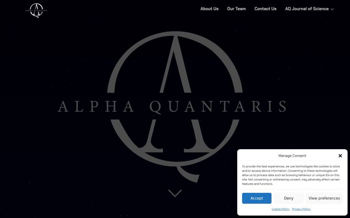 Screenshot van alphaquantaris.com