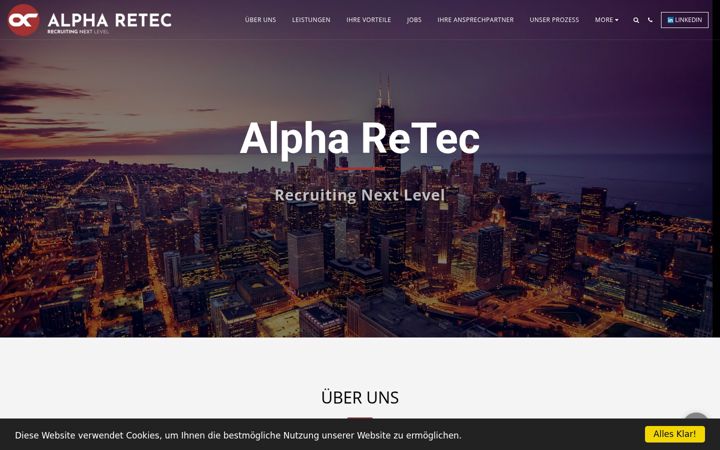 Screenshot of alpharetec.com