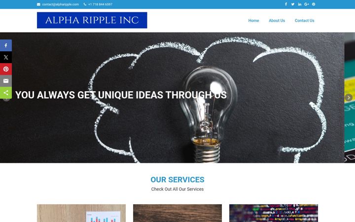 Screenshot of alpharipple.com