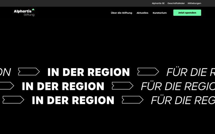 Screenshot of alphartis-stiftung.com