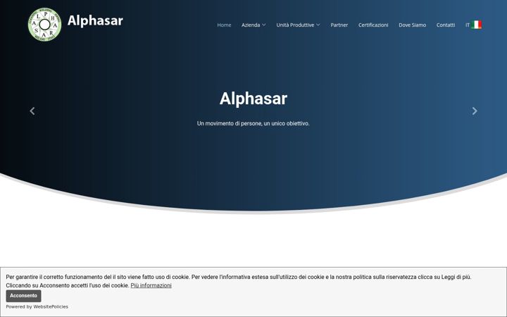 Screenshot of alphasar.it