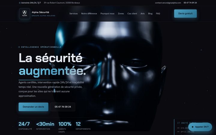 Screenshot of alphasecuriteprivee.fr