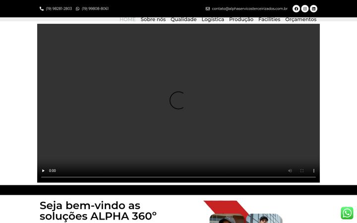 Screenshot of alphaservicosterceirizados.com.br