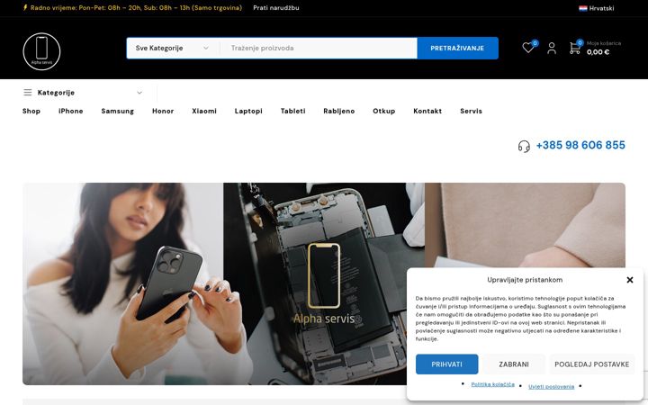 Screenshot of alphaservis.hr