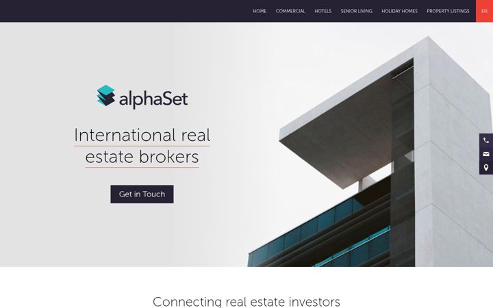 Screenshot of alphaset-realestate.com