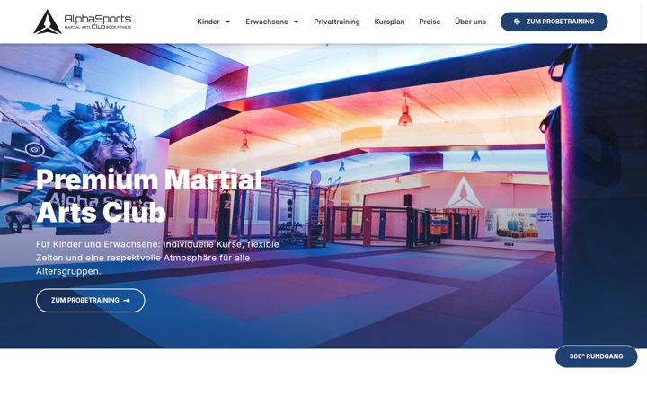 Screenshot of alphasportsclub.de