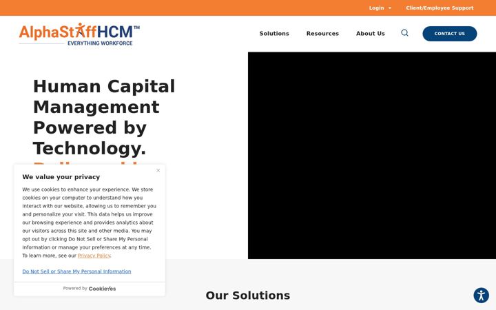 Screenshot von alphastaffhcm.com