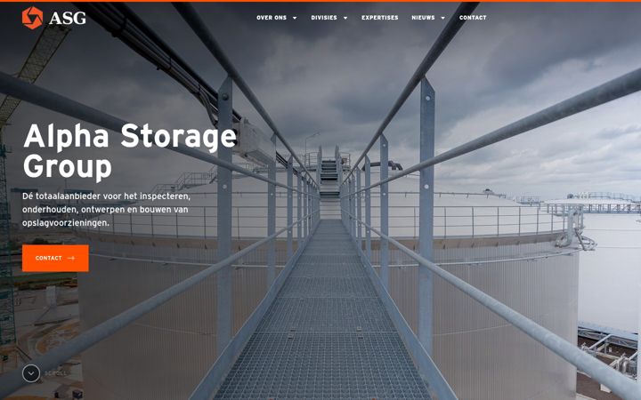 Screenshot of alphastoragegroup.com