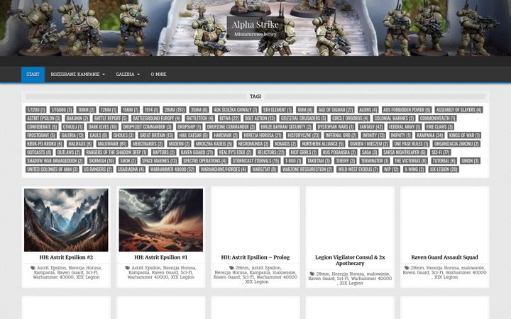 Screenshot of alphastrike.pl