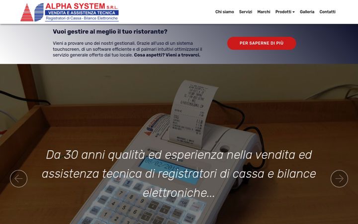 Screenshot of alphasystemsrl.it