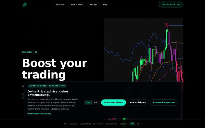 Screenshot of alphatacpro.com