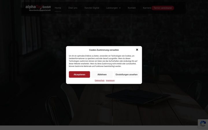 Screenshot di alphataxgmbh.de