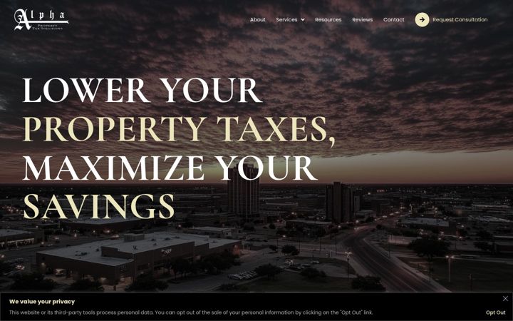 Screenshot di alphataxsolutions.com