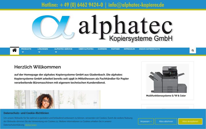 Screenshot of alphatec-kopierer.de