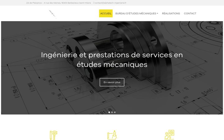 Screenshot of alphatech-ingenierie.fr