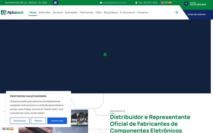 Zrzut ekranu alphatech.com.br