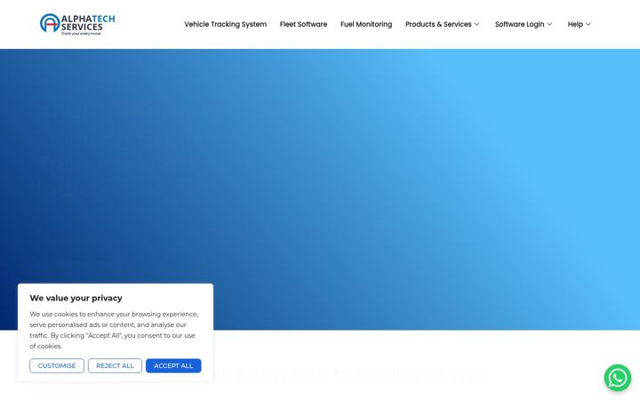 Screenshot of alphatechservices.in