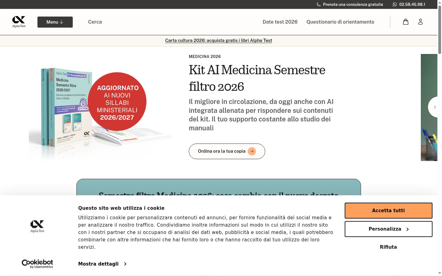 Screenshot tal-banner tal-kunsens muri qabel kwalunkwe interazzjoni