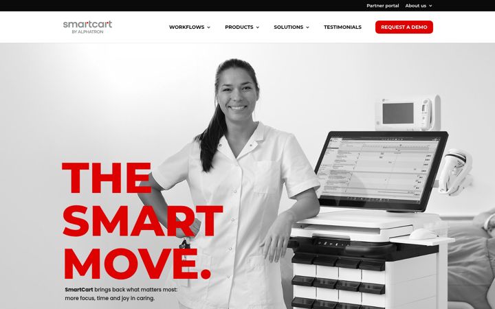 Screenshot stránky alphatronsmartcart.com