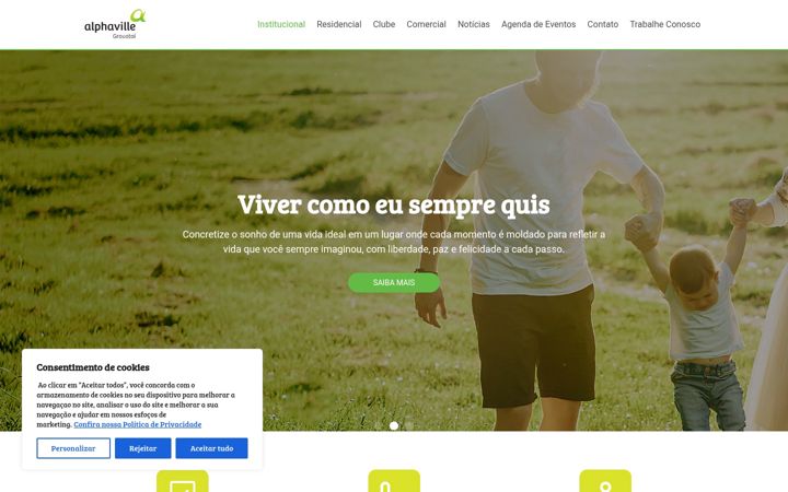 Screenshot of alphavillegravatai.com