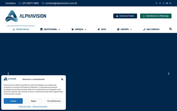 Zrzut ekranu alphavision.com.br