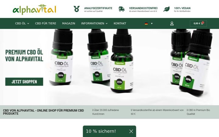 Zrzut ekranu alphavital24.de