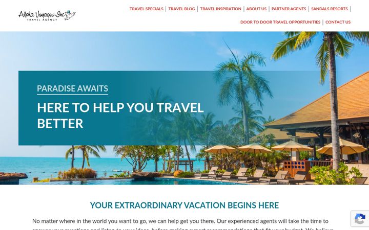 Screenshot of alphavoyagesinc.com