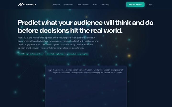 Screenshot of alphavu.com