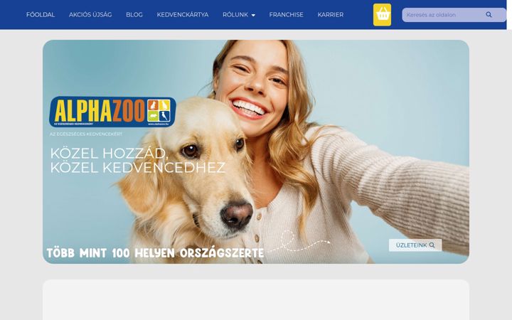 Screenshot of alphazoo.hu