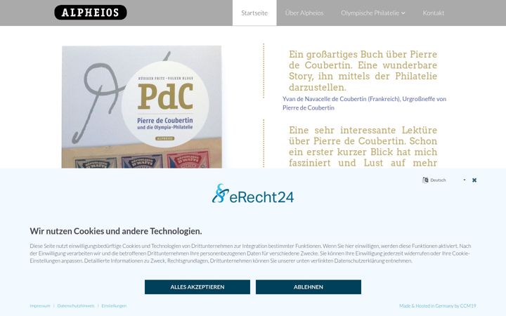 Screenshot of alpheios-publications.de
