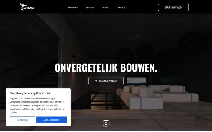 Skärmbild av alphenixbouwgroep.nl