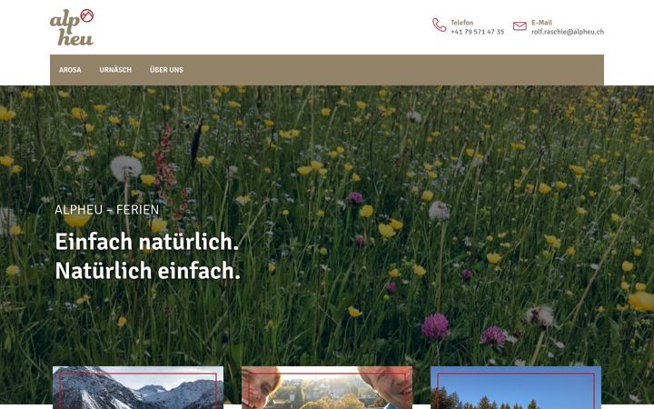 Screenshot of alpheu.ch