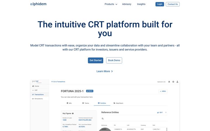 Screenshot of alphidem.com