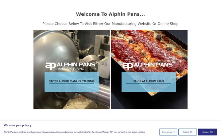 Skärmbild av alphin.co.uk