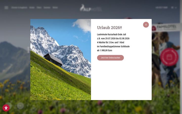 Screenshot of alphotel.at