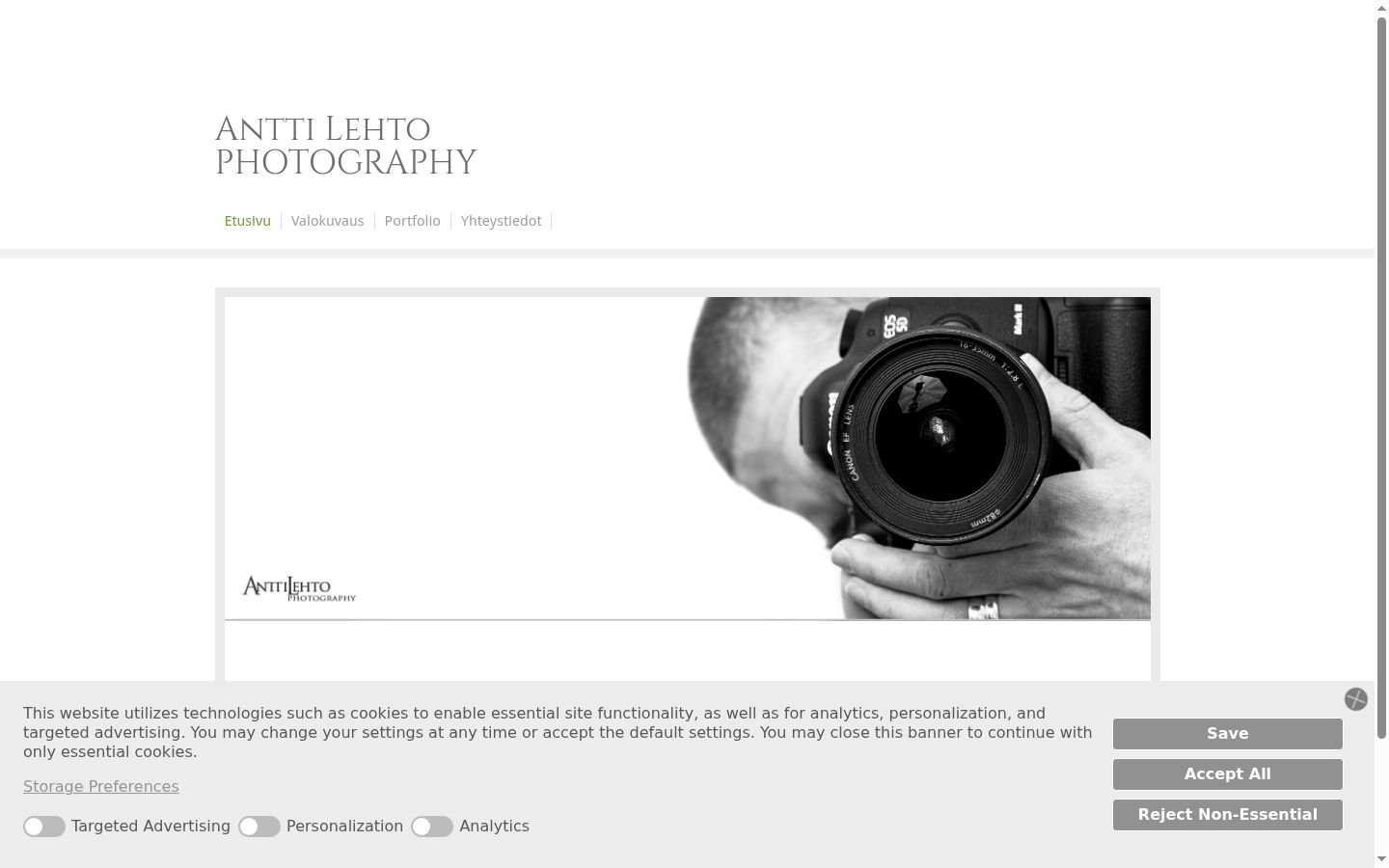 Screenshot tal-banner tal-kunsens muri qabel kwalunkwe interazzjoni