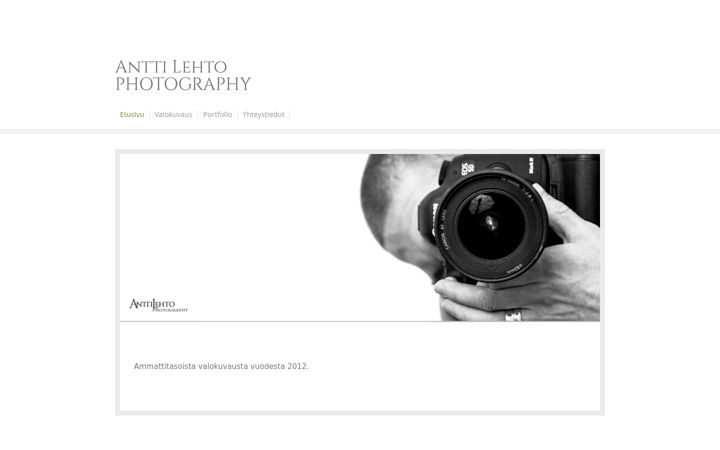 Screenshot of alphotography.fi