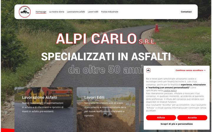 Screenshot of alpicarlo.it