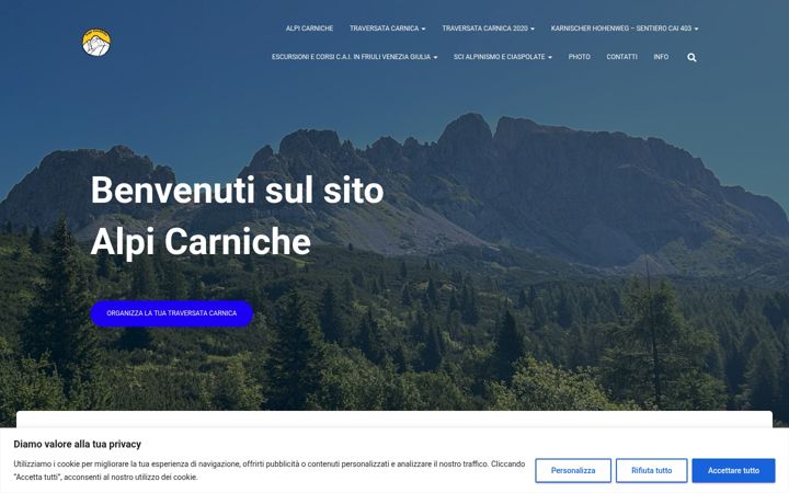 Screenshot stránky alpicarniche.com