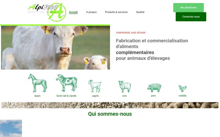 Screenshot of alpifeed.com