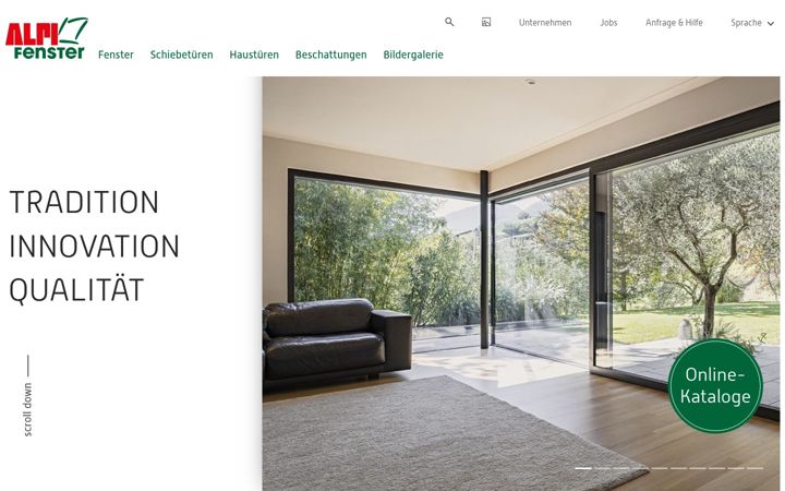 Screenshot of alpifenster.it