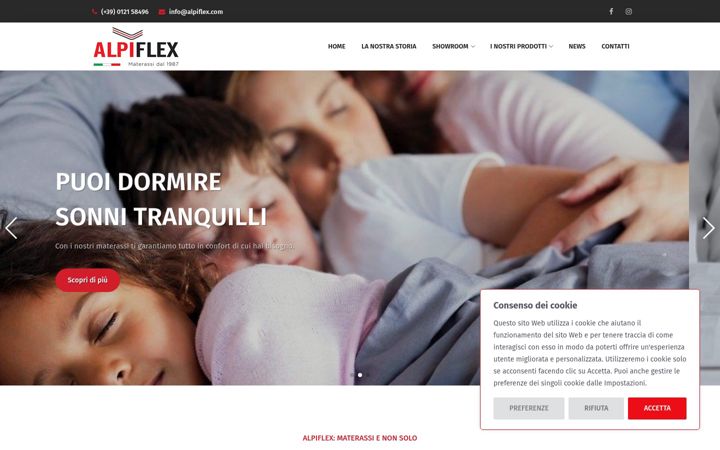 Screenshot of alpiflex.com
